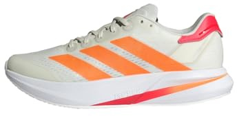 adidas Herren Duramo Speed 2 Running Shoes, Off White/Lucid Orange/Lucid red, 41 1/3 EU