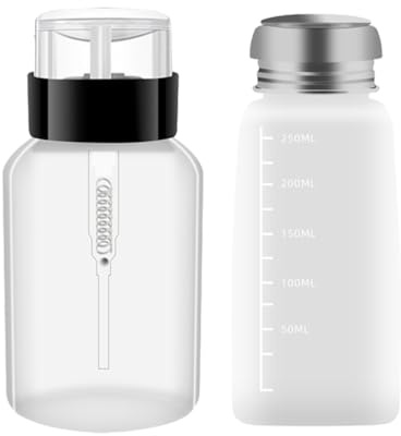 PACKOVE Nail Varnish Bottle Nail Polish Remover Pump Dispenser Nails Polish Remover Liquid Container Push Down Cleanser Bottle for Nails Varnish Makeup Remover