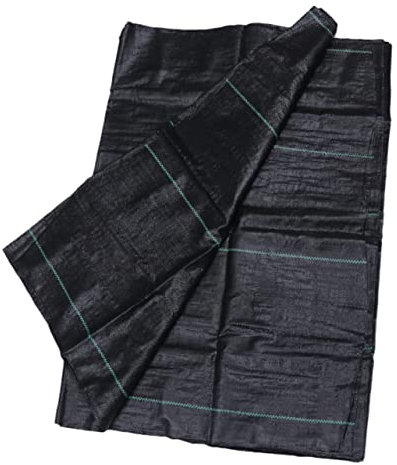 HEMOTON Unkrautvlies Garten Bodendecker Obstgarten Grasvlies Kontrollvlies Schwarz