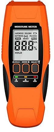 Zwei Sonden Holz Messgerät Holz Luftfeuchtigkeitstester Hygrometer Feuchtedetektor Große Digitalanzeige Messwerkzeug