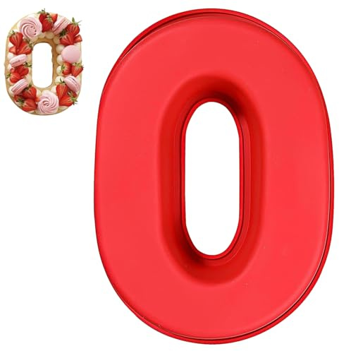 Wsetyy Number Cake Moulds Birthday, 3D Baking Mould Number Cake Tin, for Mousse Jelly Chocolate Baking, Made of Food-Grade Silicone, Easy to Demold, Washable (0)