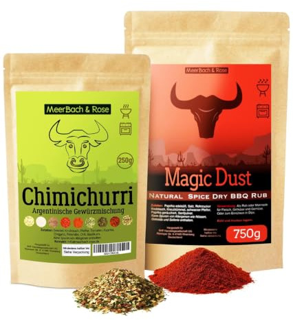 Grillgewürz Set – Magic Dust & Chimichurri – Premium Steak & BBQ Gewürze für wahre Grillmeister
