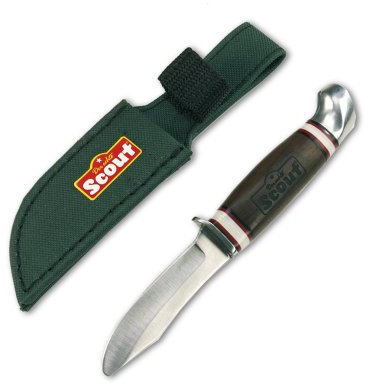Happy People 19237 - SCOUT Schnitzmesser mit abgerundeter Spitze, aus rostfreiem Edelstahl