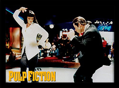 Pyramid International Pulp Fiction (Dance) 30x40 cm gerahmter Druck, 250GSM PAPERWRAP MDF, Mehrfarbig, 44 x 33 x 4 cm