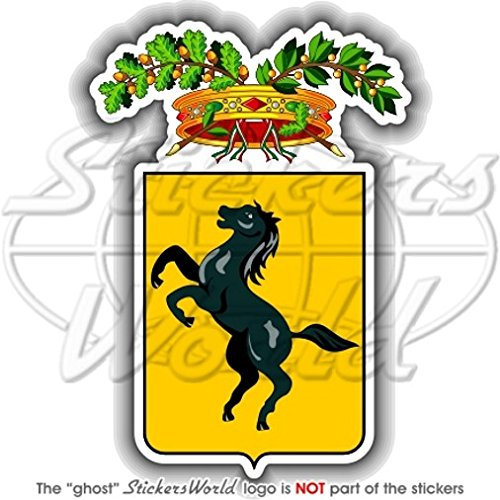 Neapel Provinz Wappen Abzeichen Wappen Italien provincia Di Napoli Italienische 110 mm (10,9 cm) Vinyl Bumper Aufkleber, Aufkleber