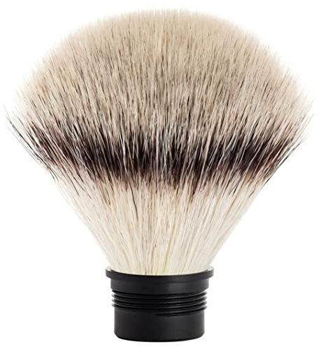 MÜHLE Pinselkopf Silvertip Fibre vegan, Stylo, Purist und Kosmo, 21 mm | Ersatz-Pinselkopf mit 21 mm Ringgröße, veganes Silvertip Fibre, langlebig, zum Abschrauben, für Bart und Gesicht