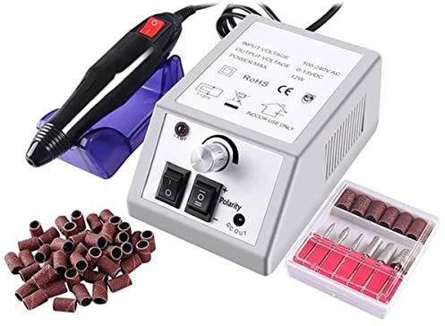 Elektrische Nagelfräser für Gelnägel, Buycitky Elektrische Nagelfeile Pediküreset Maniküre Set, 20000u/Min Elektrische Nagelfräser Nagel Fräsmaschine für Gelnägel Acrylnägel Kallus Entfernen