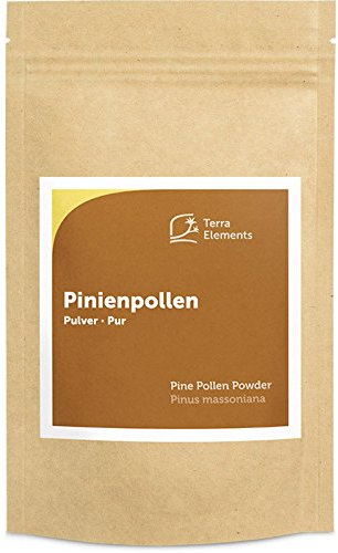 Terra Elements Pollen de pin en poudre 100 g I Pine Pollen I Pinus Massoniana I 100% pure I vegan