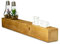 levandeo Wandregal Holz Massiv 80x10cm Eiche Farbig Wandboard Vintage Rustikal Design Natur Regal