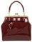 Banned Apparel American Vintage 50s Rockabilly glänzend handtasche - Weinrot