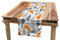 ABAKUHAUS Geometrisch Tischläufer, traditionelle asiatische, Esszimmer Küche Rechteckiger Dekorativer Tischläufer, 40 x 180 cm, Orange Weiß