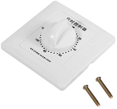 Countdown Timer Schalter, Wytino Countdown Timer, AC 220V 30/60/120 Min High Power Pump Timer Mechanical Time Switch Countdown Control 86 Panel(#3)