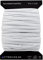 Lumonic Elastique plat 10m x 5mm Blanc - Elastique résistant à la cuisson, par ex. pour masques et protège-dents à coudre et à bricoler - Elastique au