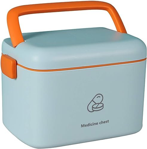 AIWEIYER Medical Box Storage Box First Aid Kit-Family First Aid Box Portable Diagnostic Medicine Box Children's Storage Box Multi-layer Medicine Box(Light blue)