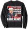 Lustiger Donald Trump Fake News Ugly Christmas Sweater Style Sweatshirt