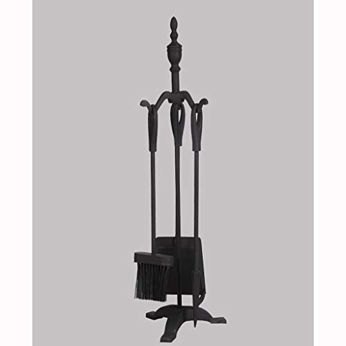 Liudan Kaminbesteck Dreiteilige Reihe von speziellen Tools for Echtfeuerholzofen Gusseisen Heizung Exquisite Kamin Kamingarnitur