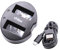 vhbw Chargeur Double USB-C Compatible avec Fuji/Fujifilm X-T30 II caméra, Action-cam - Chargeur, témoin de Charge