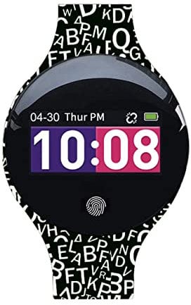 Atlanta Fitnesstracker mit Schrittzähler Schlafmessung Nachrichtenalarm Wechselarmband - Smartwatch 9722 (Weiß/Schwarz)