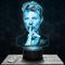 Nachttischlampe - Touch-Nachtlicht D. Bowie 3D-LED-Lampe Illusion, Geschenkidee Weihnachten Geburtstag Junge und Mädchen Nachttischlampe Kinder- oder Erwachsenenzimmer TOP