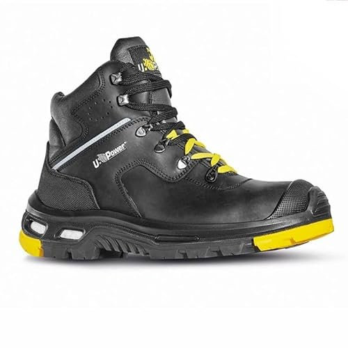 U-Power - Chaussures de sécurité hautes Ultra résistantes Ronan - Environnements exigeants - S3 SRC ESD CI 45 Noir/Jaune