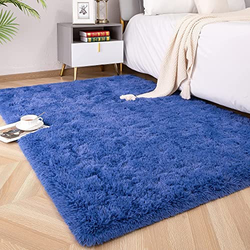 ROHATIM Hochflor Teppich Rund Wohnzimmer Super weich Shaggy Teppich Flauschiger,Soft Area Rug Schlafzimmer Teppiche Super weich Fluffy Kindermatte(grau,100 x 319 cm)