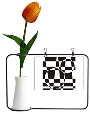 Illusion Line Loop Repeat Stitching Tulpe Künstliche Blumenvase Dekoration Karte