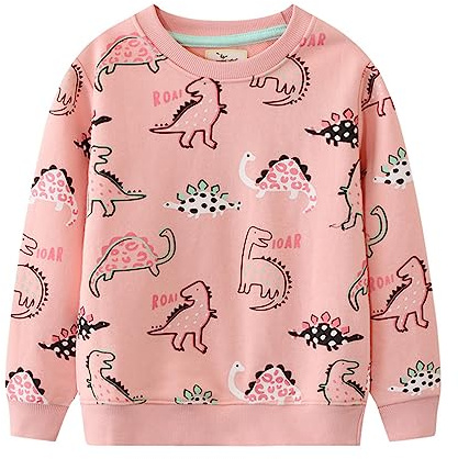 LitBud Pull Fille Vêtements pour Filles Enfants Sweatshirt Sportswear Licorne Jumper Pullover Atomne Hiver Taille 1-7 Ans