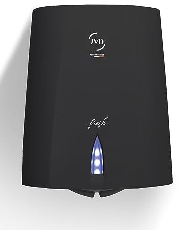 JVD Automatischer Druckluft Händetrockner mit Geruchsneutralisierung Sup'Air Fresh Schwarz