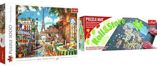 Bundle Trefl - Puzzle Pariser Morgen 1000 Teile + Puzzlematte, 500-1500 Teile Puzzle Trefl