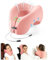 jiaao Nackenkissen Flugzeug, Reisekissen 100% Memory Foam - Reise Gadgets - Nackenhörnchen, Ideal für Reisen mit Auto, Bahn und Flugzeug - Nackenhörnchen Erwachsene (Rosa)