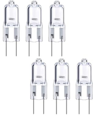 Hope lamps Halogen Beads G6.35 12V 50W Crystal Projector Pin Bulb Shadowless Bulb(6pcs) 50W Warmlight