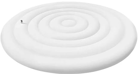 Couverture de Spa Gonflable, Couvercle De Bain à Remous Gonflable avec Valve de gonflage et de dégonflage Rapide et Facile, Coupe Vent, résistant à la Pluie, à la Neige (Rond 170cm)