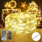 Lichterkette aussen 10M, 100LED 8Modi Lichterkette Weihnachtsbaum IP67 Wetterfest Weihnachtsbeleuchtung warmweiß lichterkette kinderzimmer Dekoration halloween