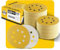 100PCS 125mm 8 Hole Sanding Discs Sandpaper, 320 Grit, Premium Gold Round Hook and Loop for Random Orbital Sander - Ideal for Wood, Metal, Automotive
