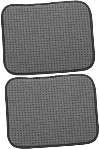 KOMBIUDA 2pcs Bowling Mat Towel Bowling Balls Multi-use Bowling Pad Bowling Cushion Bowling Ball Cleaner Ball Polishing Cushion Bowling Cleaning Cloth Cleaning Bowling Pad Polyester Grey