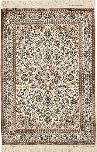 Nain Trading Kaschmir Seide 63x91 Handgeknüpft Orientteppich Teppich Seide Indien