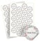 Weihnachtssticker selbst gestalten – 40 personalisierte Aufkleber - Stickerbögen – rund, Ø 5 cm – Weihnachtsetiketten als Geschenkaufkleber – Sticker mit Namen - Kranz - Motiv 1