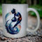 Taza con signo del zodiaco/taza con foto/motivo/regalo/taza de fotos/Acuario (blanco brillante)