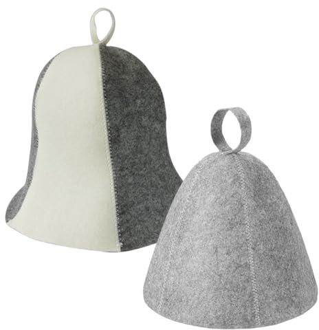 Sauna Hat,2 Pieces of Sauna Vaporarium Hat Sauna Hat for Men Sauna Hat for Women Comfortable and Breathable Suitable for Sauna and Hot Spring Baths Suitable for Men and Women