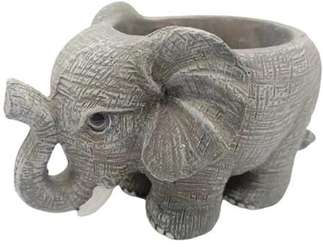Elefant Blumentopf Outdoor - Pflanztopf Harz Pflanzgefäß Niedlicher