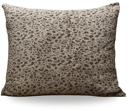 Zelesta Teddybed Kissenbezüge Set von 2 – Teddy Kissenbezüge - Resistent und Hypoallergen (Panter Taupe, 80x80 cm)