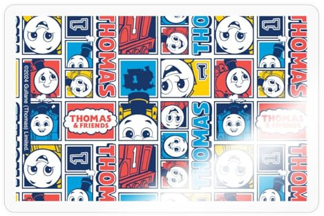 Spreadshirt Thomas & Friends™ Thomas Kollage Sticker Aufkleber, 10 x 10 cm, Transparent glänzend