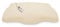 DUKAL | Bezug für Derila (Queensize) Memory Foam Kopfkissen | 30 x 50 cm | aus hochwertigem DOPPEL-Jersey | 100% Baumwolle | Farbe: Natur