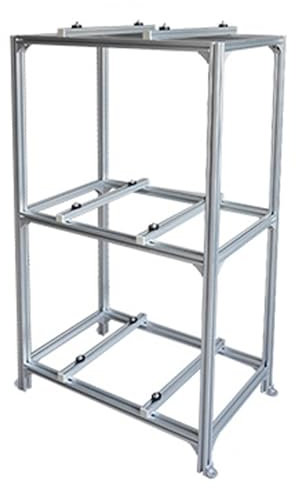 Condizionatore d'Aria RackSupporto da Terra a Tre Livelli per Mini condizionatori Split, Sistema a Pompa di Calore, Supporto per condensatore per impieghi gravosi, Staffa Mini Split Senza co