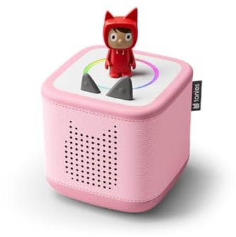 tonies Toniebox 2 Boite à Histoire pour Enfant, Musiques et Jeux 1 à 9 Ans, Ecoute, Apprends, Joue, Robuste & Facile à Utiliser, 1 Figurine Rubie, Rose Fleur