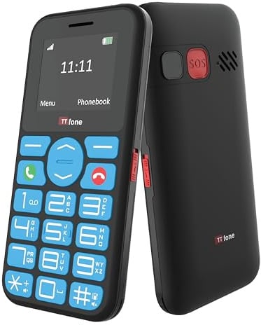 TTfone TT190 Big Button Basic Senior Unlocked Emergency Mobile Phone - Simple Cheapest Phone (with USB Cable) - O2