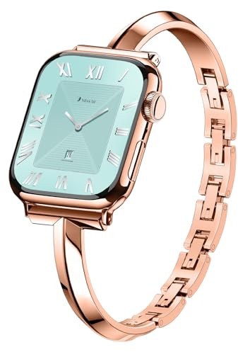 Missair Cinturino sottile compatibile con cinturini Apple Watch da 40 mm, 41 mm, 38 mm, 42 mm, 44 mm, 45 mm, 46 mm, 49 mm, da donna, cinturino sottile in metallo per iWatch Serie 11, 10, 9, 8, 7, 6, 5