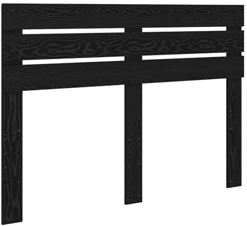 vidaXL Kopfteil Schwarz Eichen-Optik Holzwerkstoff, Moderner, rechteckiger Kopfteil für das Schlafzimmer, angesagtes Bett-Upgrade, Schlichter Holzrahmen, tolle Deko