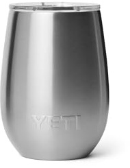 YETI Rambler Wine Tumbler Mit DuraSip Keramikbeschichtung, Stainless Steel, 10 oz (295 ml)