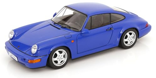 KK-Scale KKDC120244C - Porsch. 911 (964) RS with Cup Rims Blue 1992 with Openings - Maßstab 1/12 - Modellauto